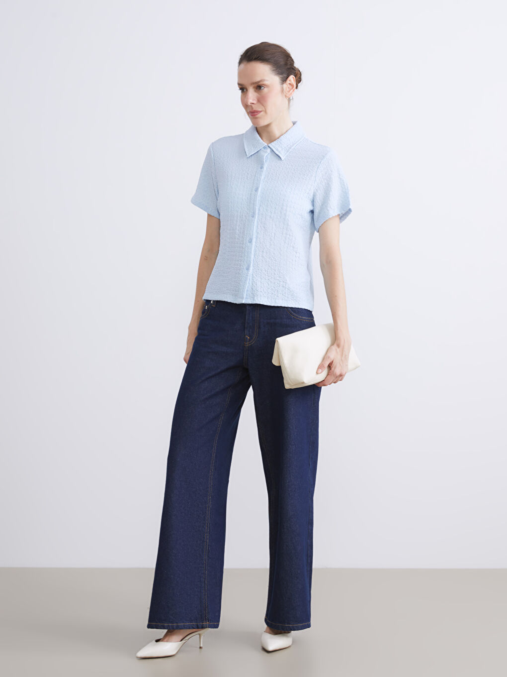 Textured Women's Shirt-1