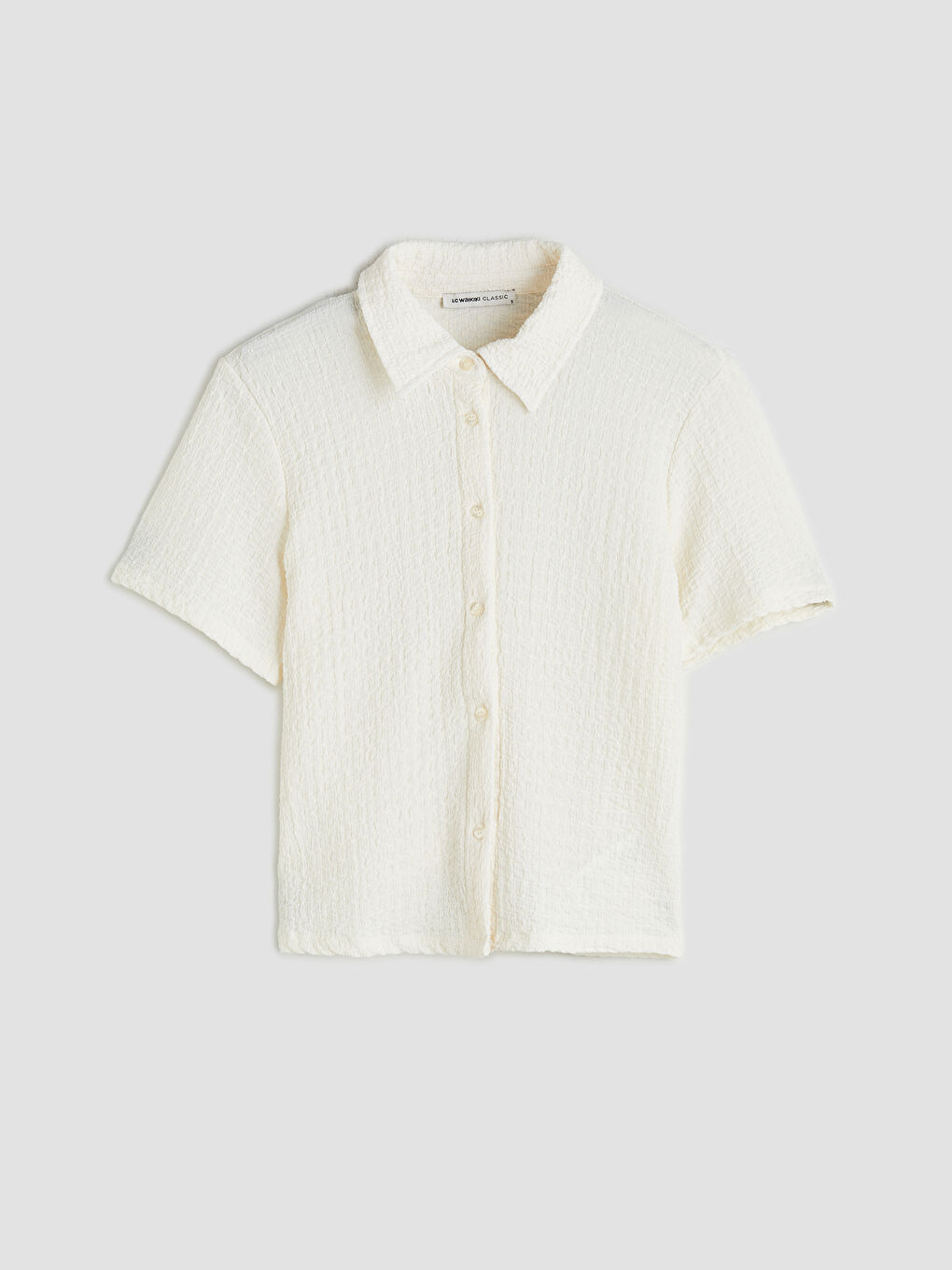 Sarı Dokulu Kadın Gömlek-4