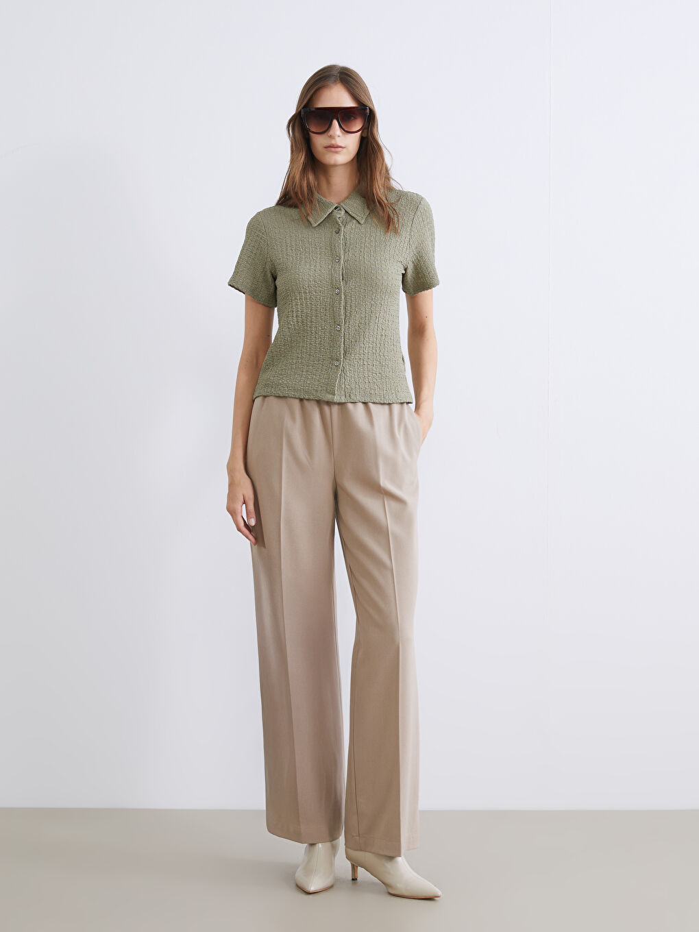 Textured Women's Shirt-1