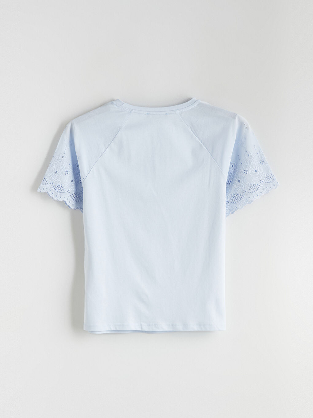 Mavi Bisiklet Yaka Ajurlu Bluz-5