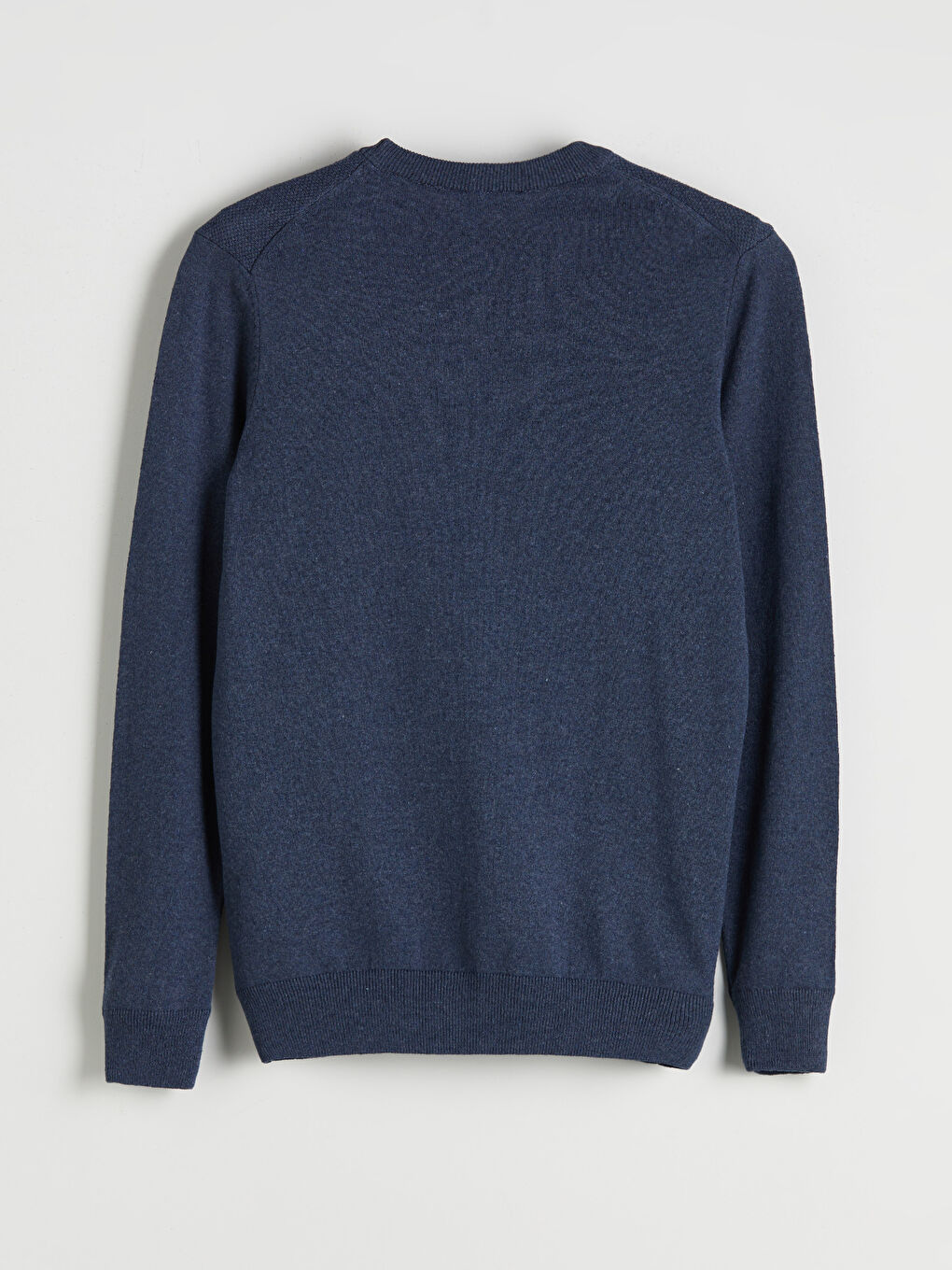 İndigo Bisiklet Yaka Erkek Kazak-5