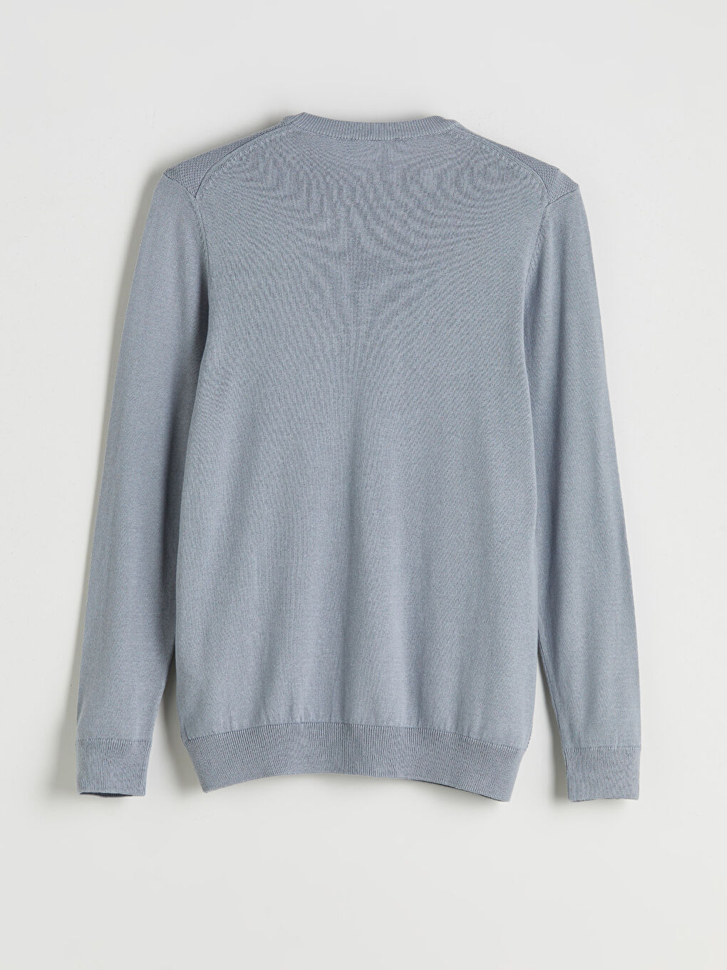 Mavi Bisiklet Yaka Erkek Kazak-5