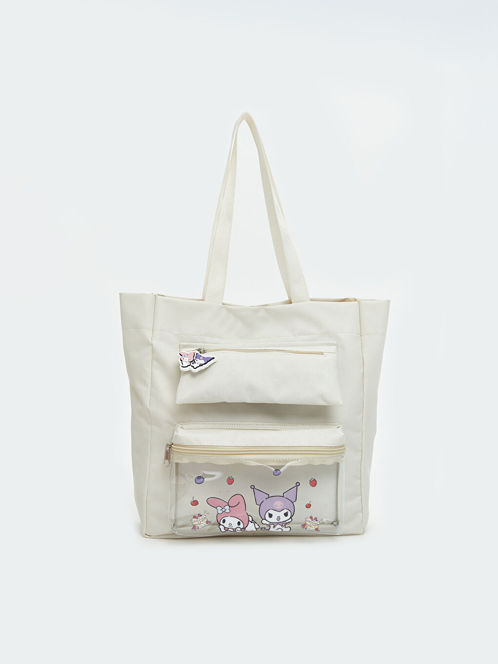 Ekru Kuromi Baskılı Kız Çocuk Omuz Çantası