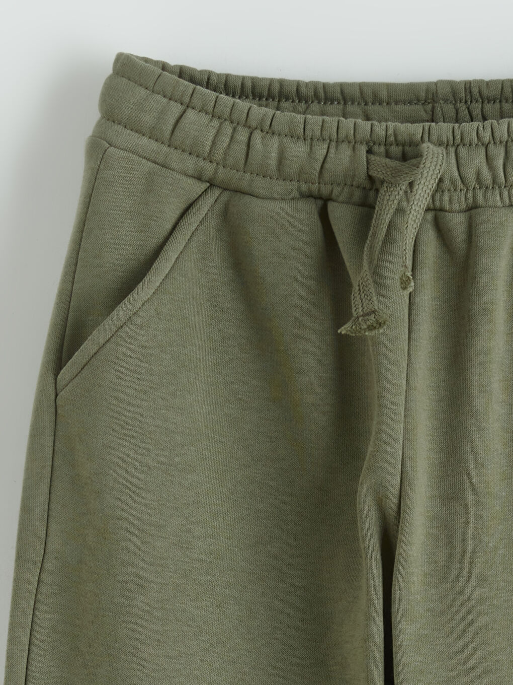 Haki Beli Lastikli Erkek Çocuk Jogger Eşofman Altı-2