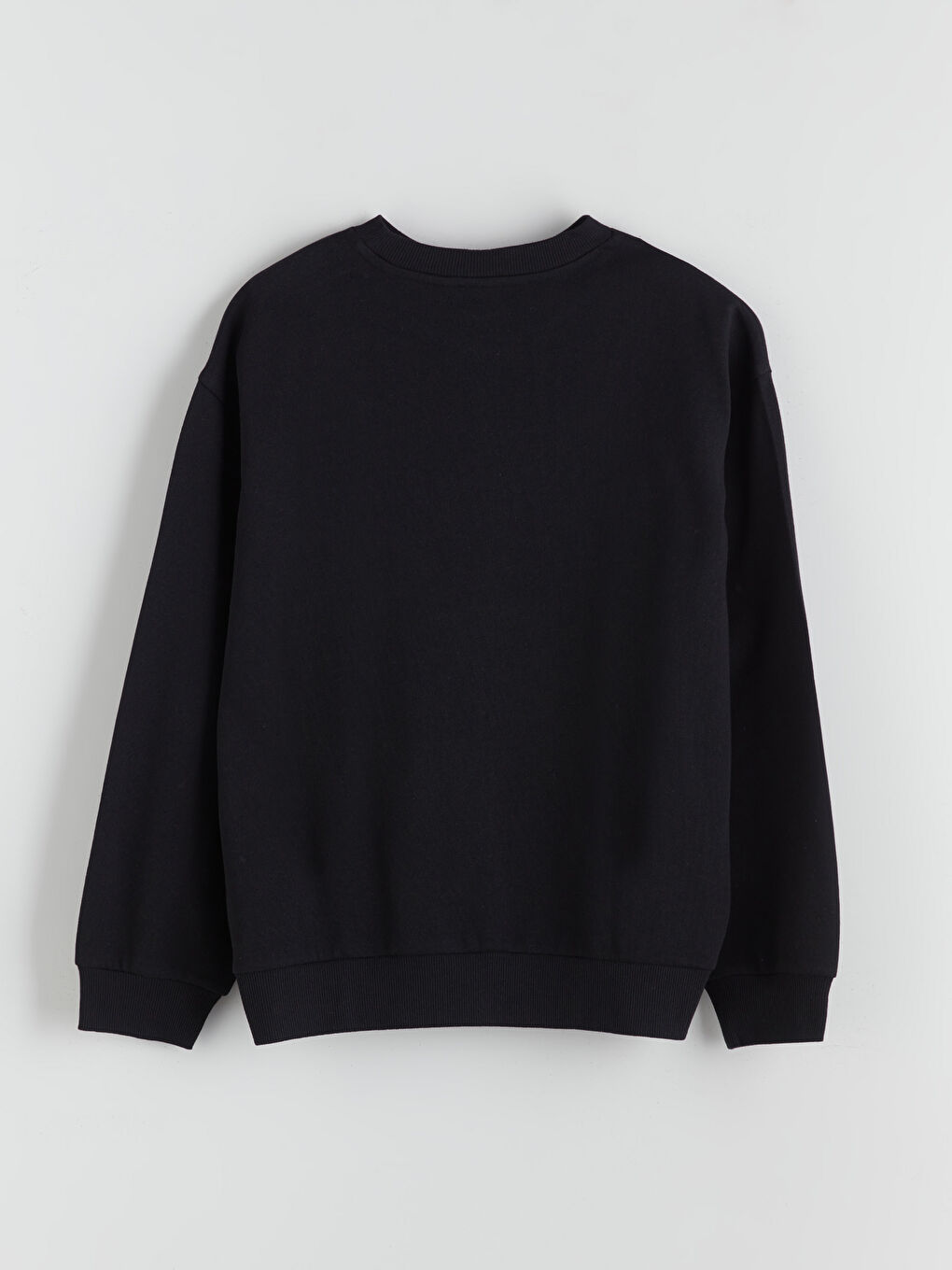 Crew Neck Stitch Printed Girls' Sweatshirt-1