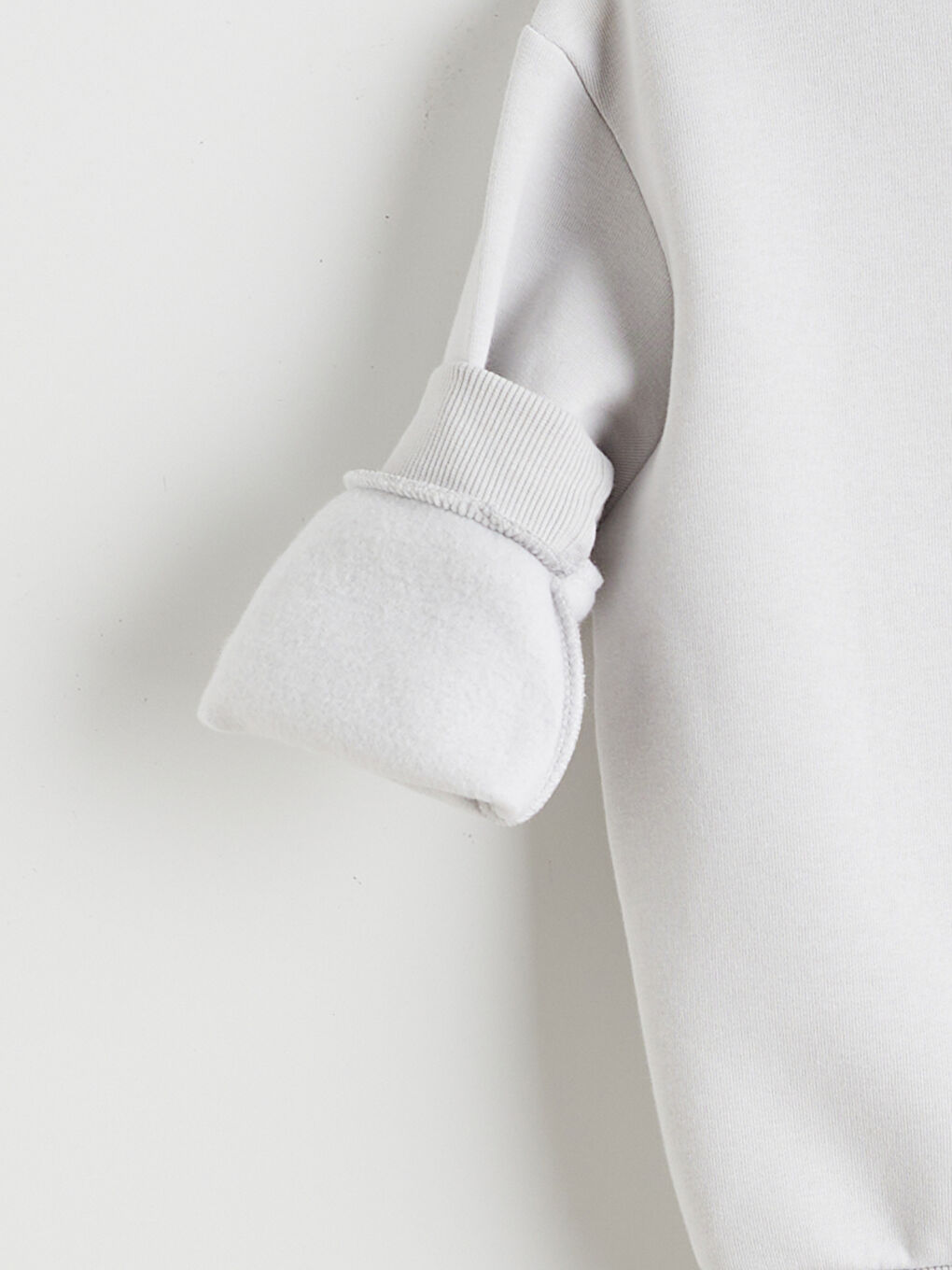 Gri Dinozor Baskılı Erkek Çocuk Sweatshirt ve Eşofman Altı-3