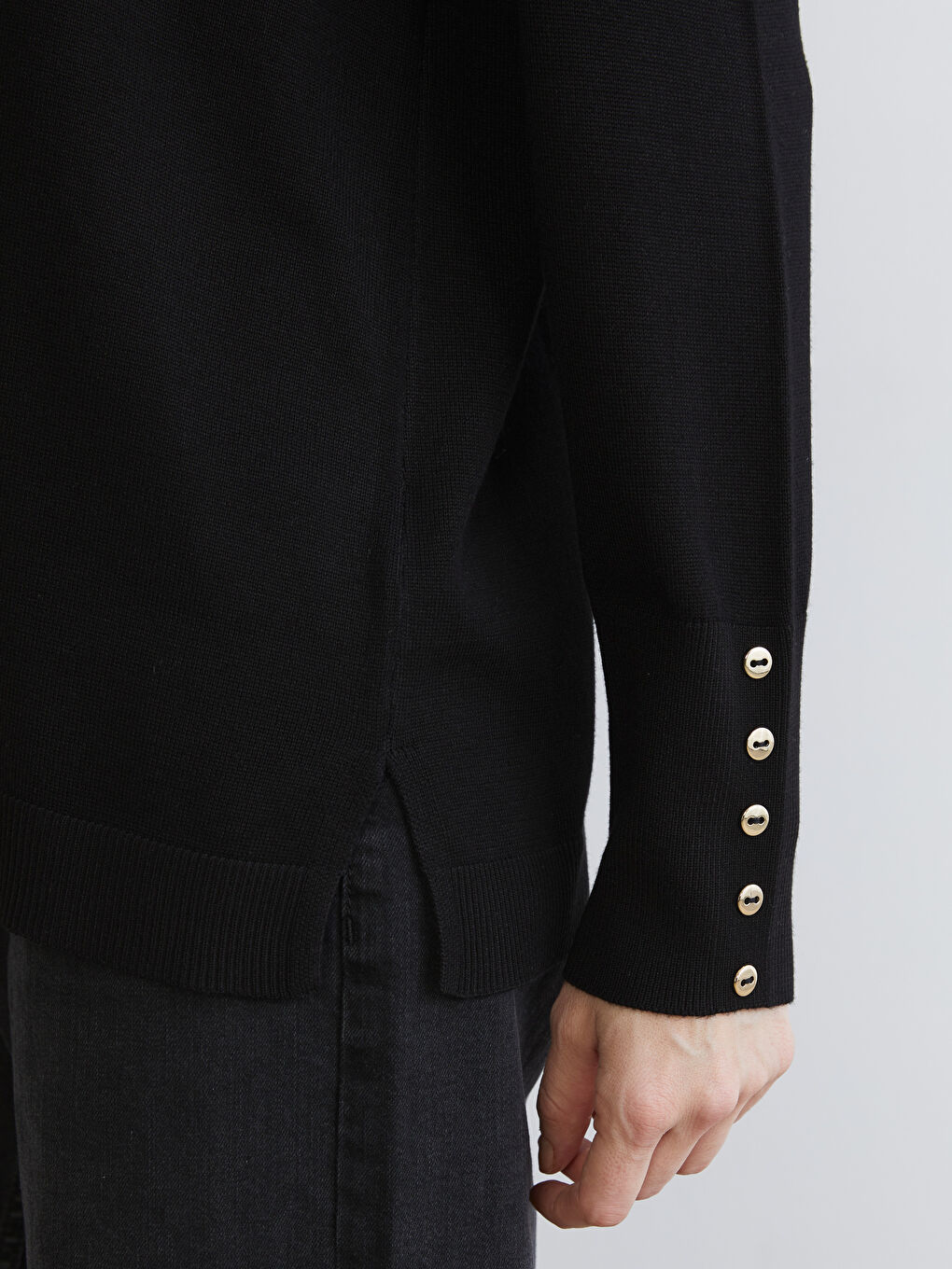 Crew Neck Women's Knitwear Sweater-2