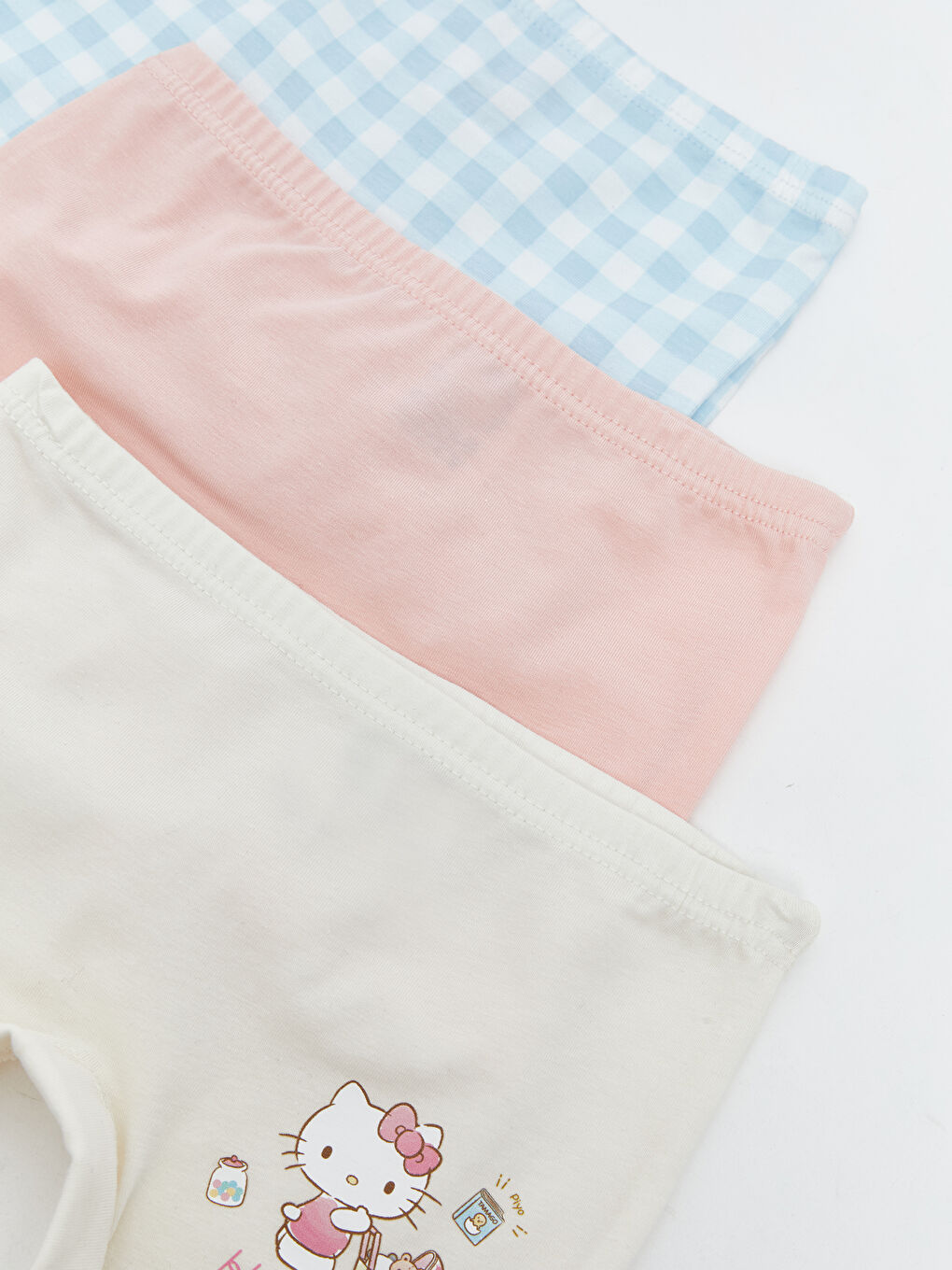 Ekru Hello Kitty Baskılı Kız Çocuk Boxer 3'lü-2