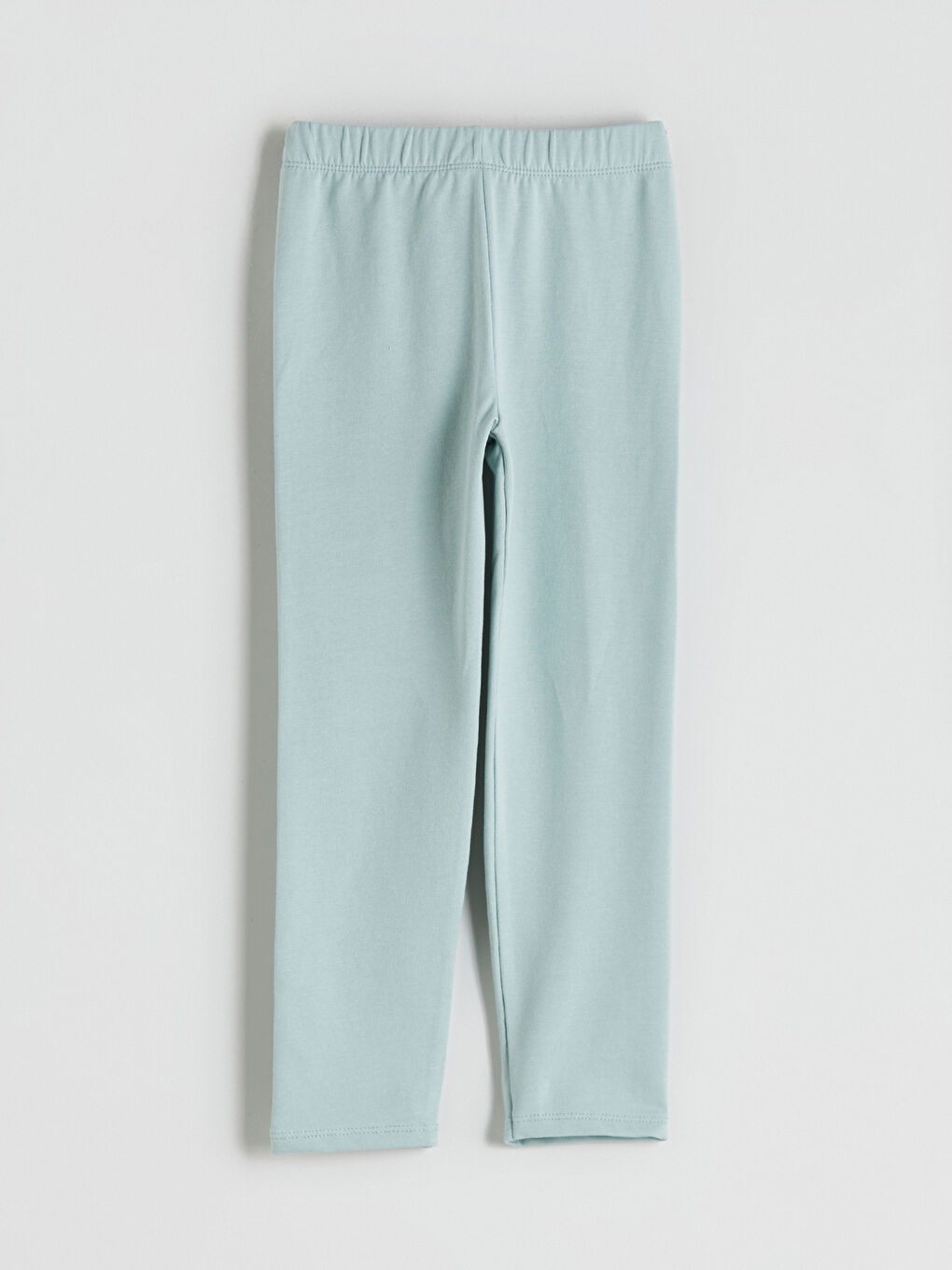 Mavi Beli Lastikli Uzun Kız Çocuk Tayt