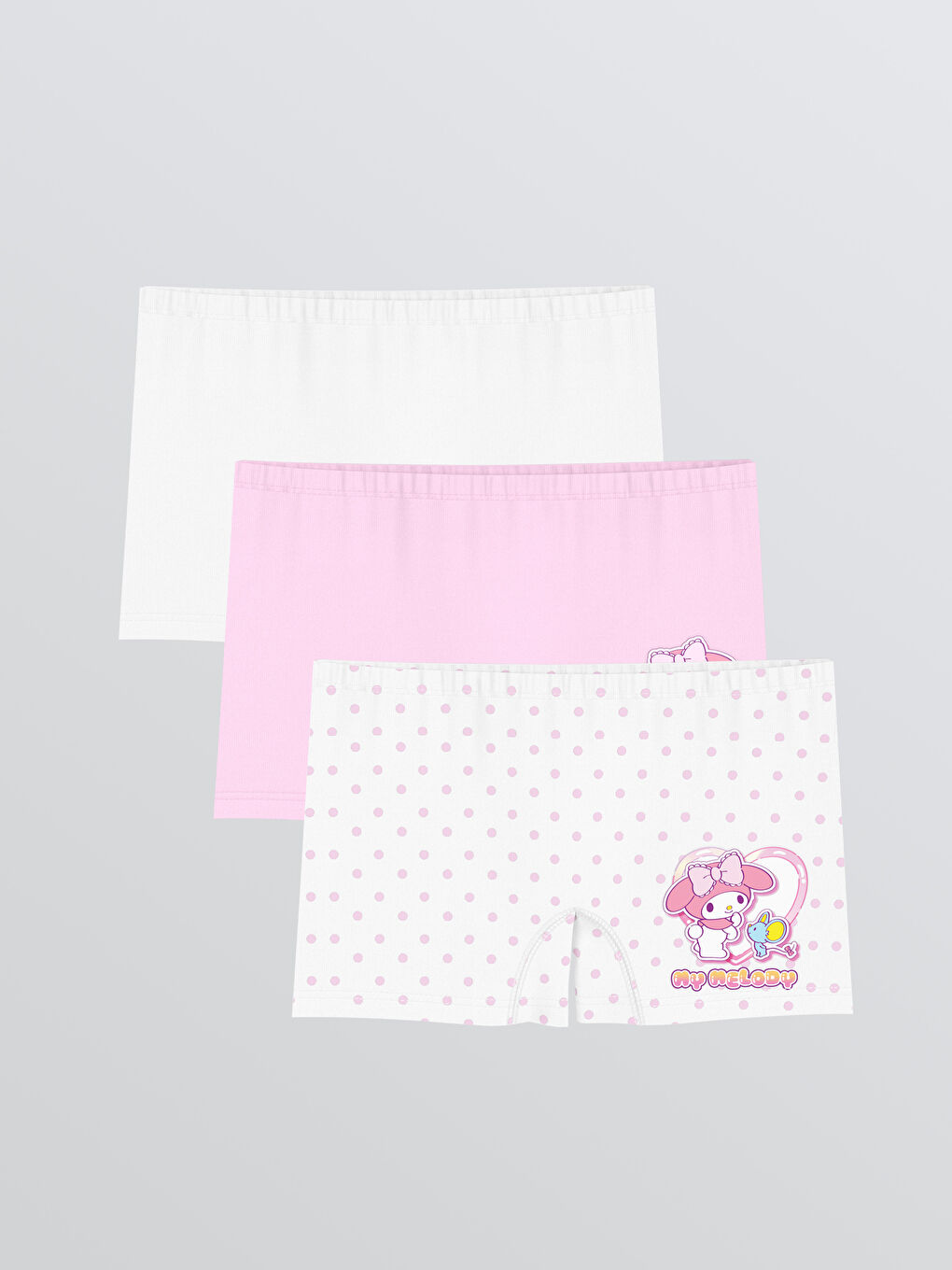 Hello Kitty Printed Girls' Boxer Trunks 3-Pack