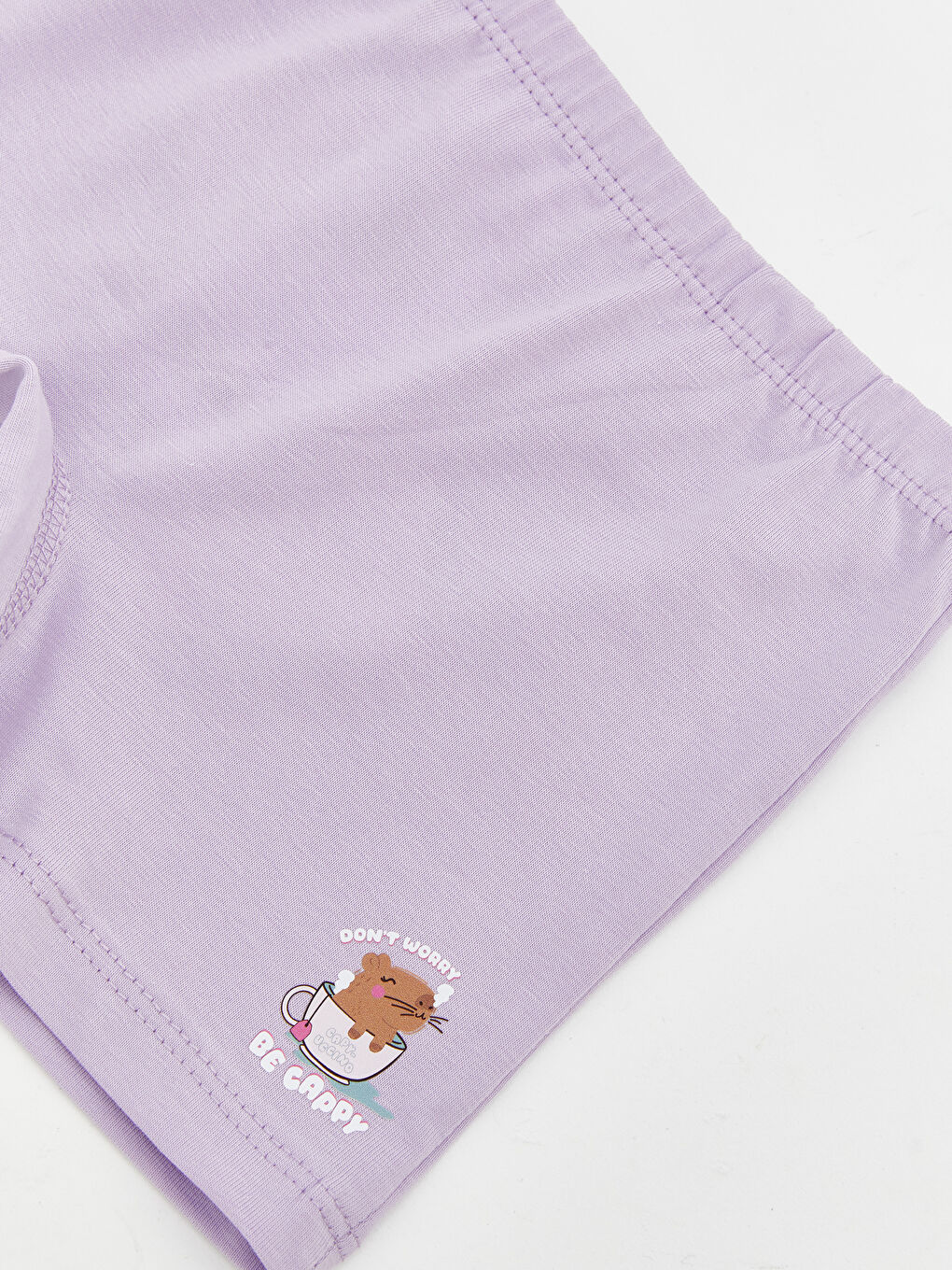 Lila Baskılı Kız Çocuk Boxer-2