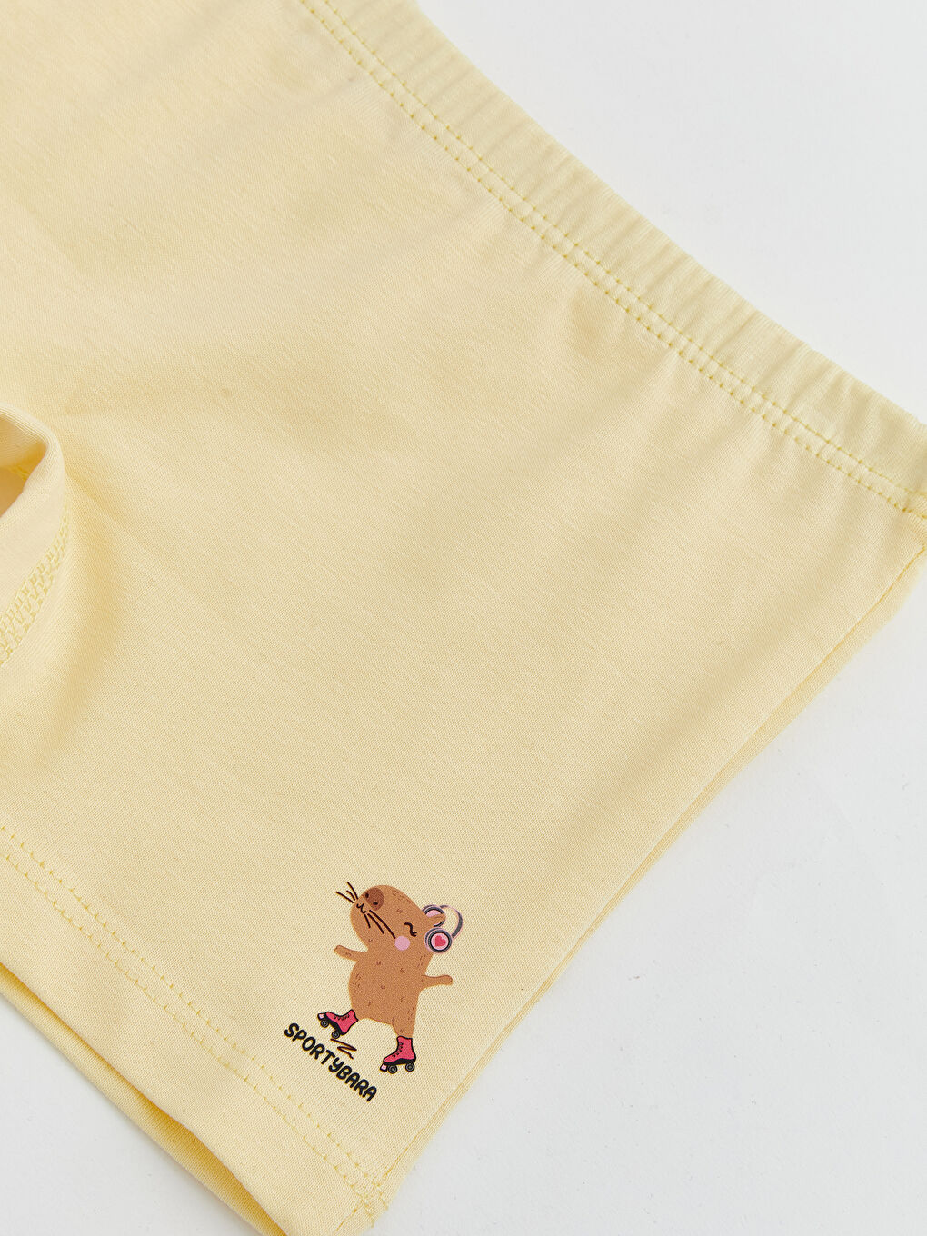 Bej Baskılı Kız Çocuk Boxer-2