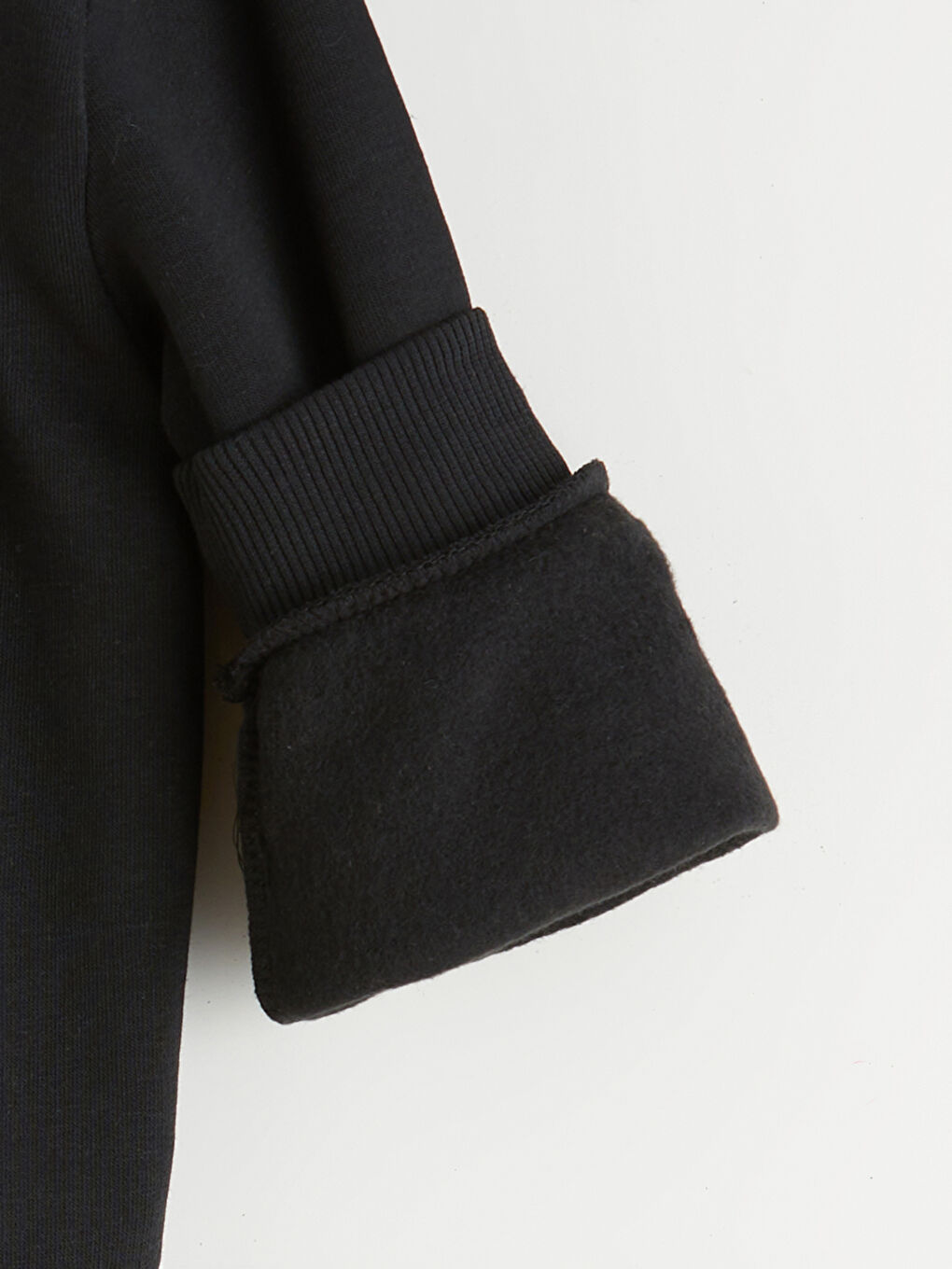 Siyah Beşiktaş Baskılı Erkek Çocuk Kalın Sweatshirt-3