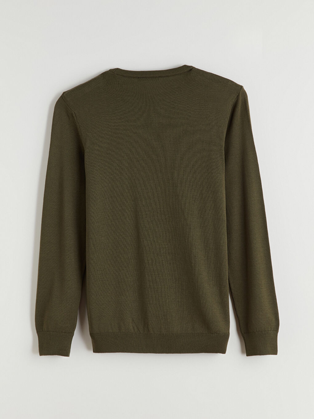 Haki Bisiklet Yaka Erkek Triko Kazak-6