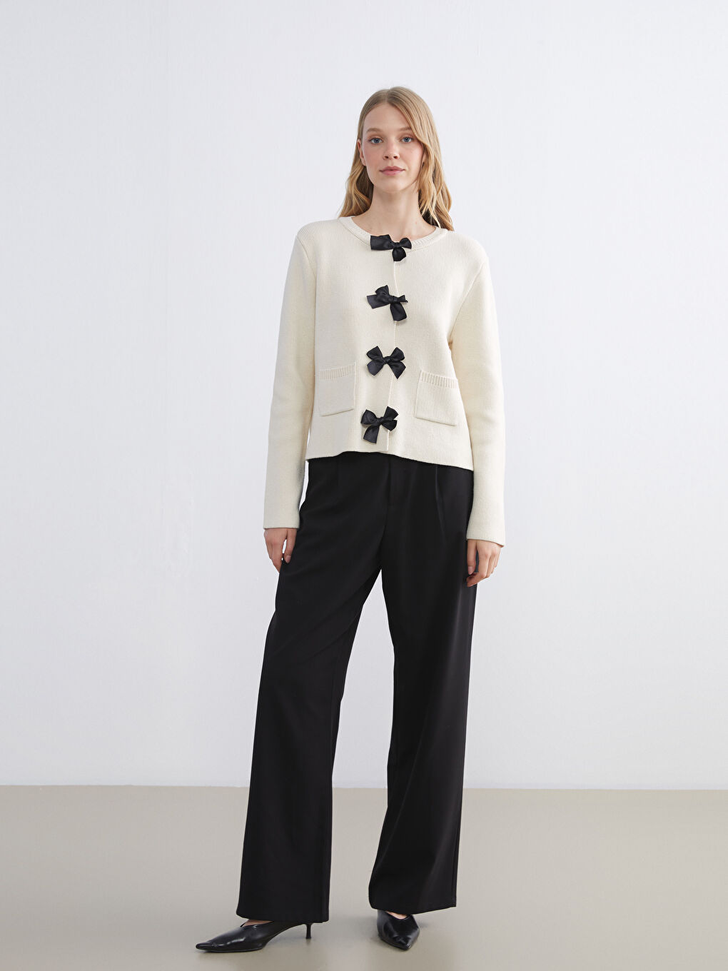 SVETLO BEŽ Kardigan Žena-1