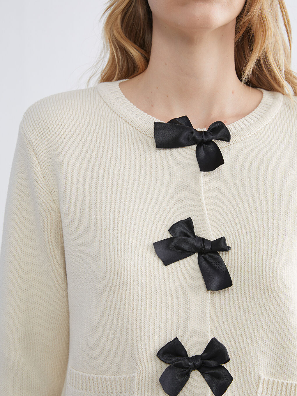 SVETLO BEŽ Kardigan Žena-2