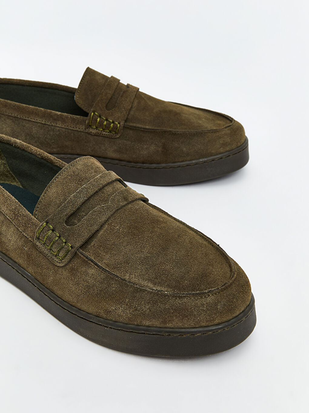 Haki Süet Erkek Klasik Ayakkabı-2