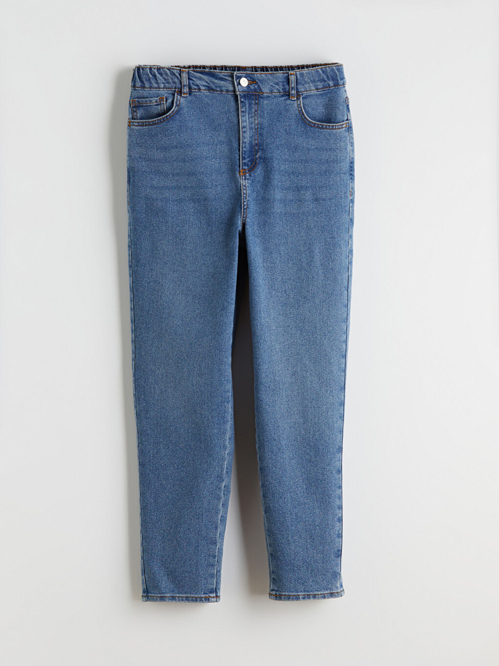 İndigo Mom Fit Kadın Jean Pantolon-4