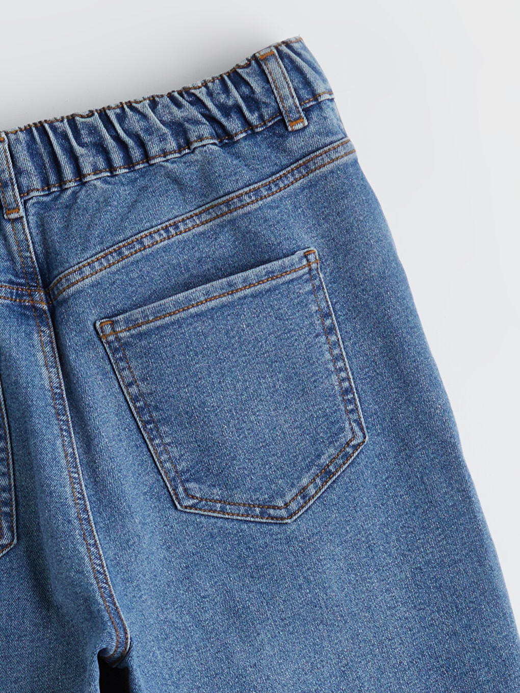 İndigo Mom Fit Kadın Jean Pantolon-5