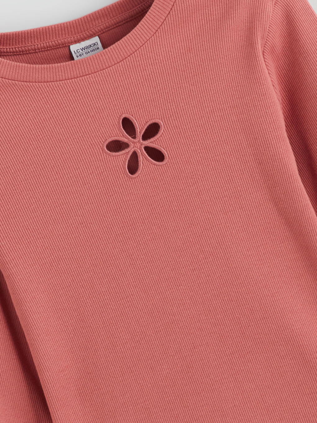 Crew Neck Printed Girls' T-Shirt-1
