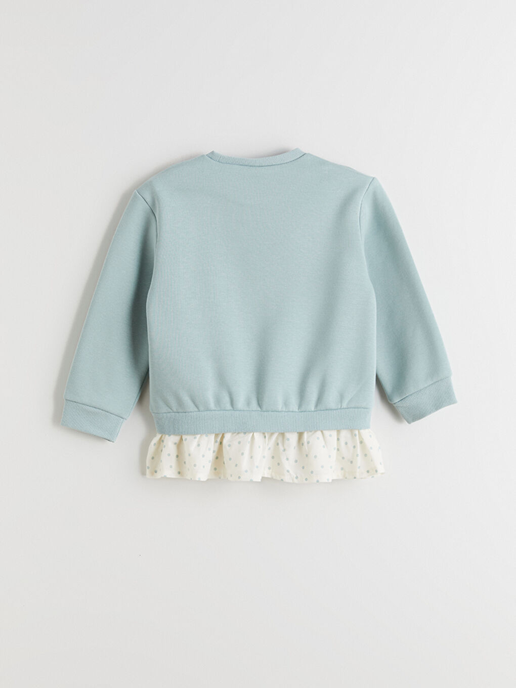 Mavi Bisiklet Yaka Baskılı Kız Çocuk Sweatshirt-1