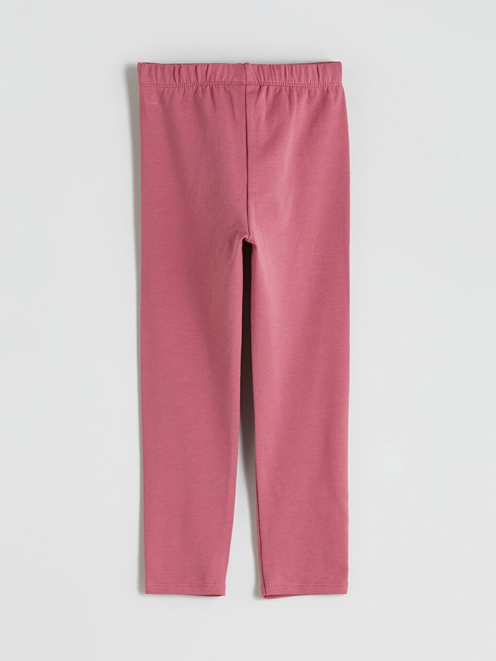 Pembe Beli Lastikli Kız Çocuk Tayt-1