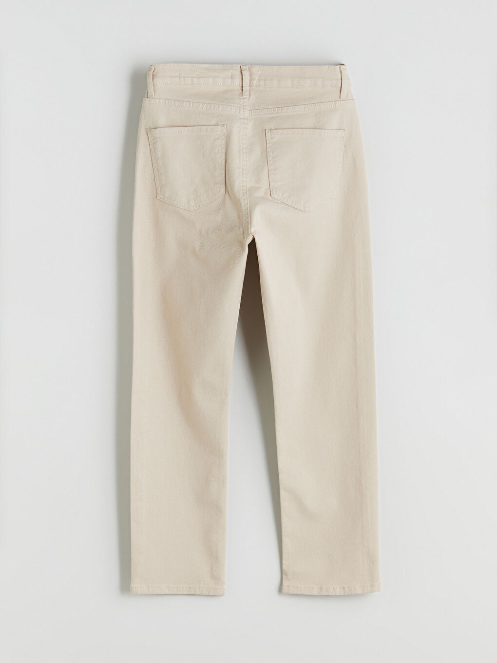 Ekru Slim Fit Kadın Jean Pantolon-5