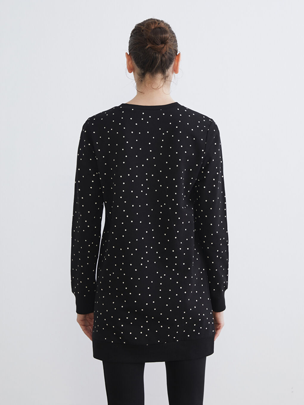 Жінка ЧОРНИЙ Світшот-туніка-3
