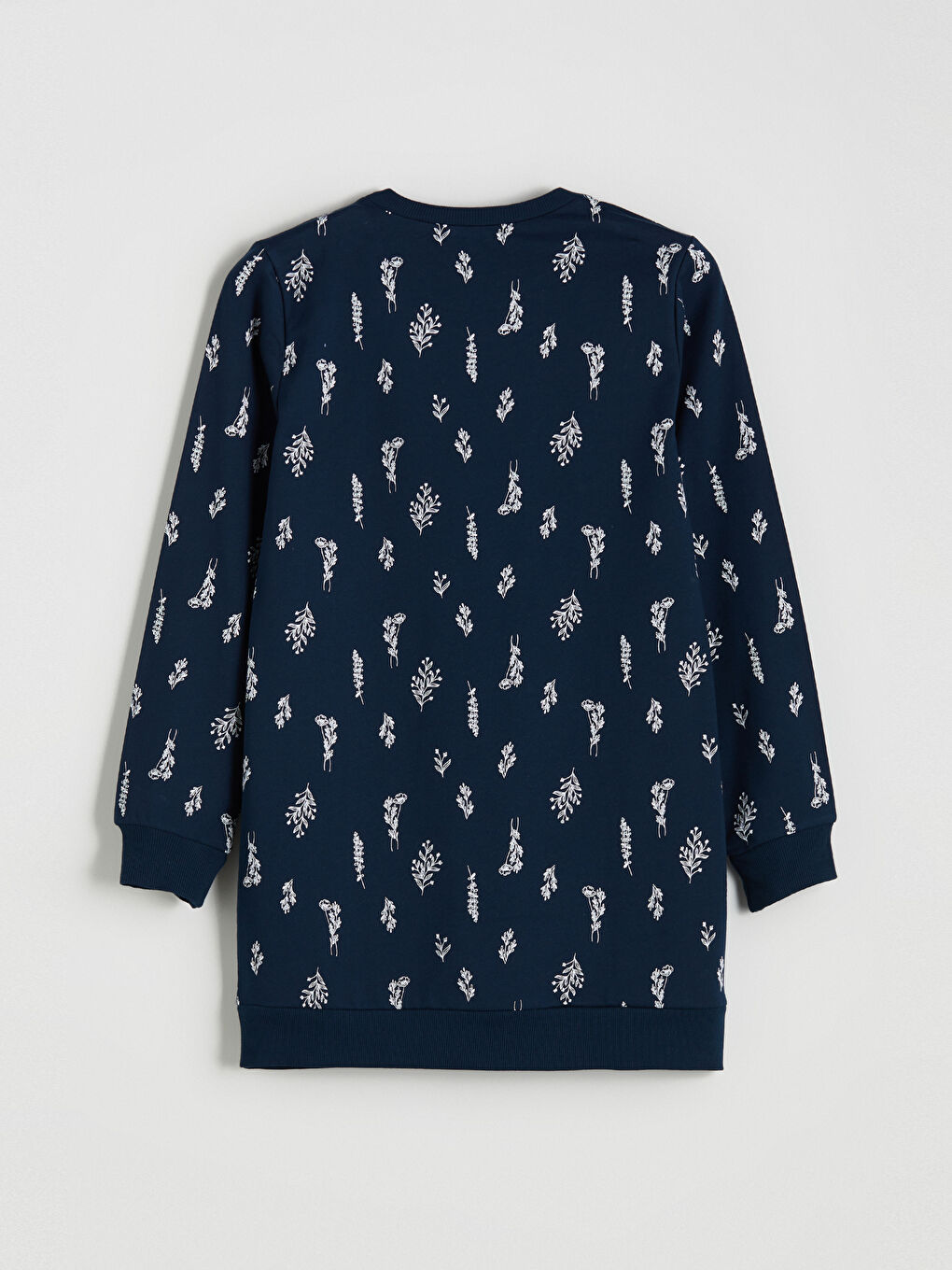 Crew Neck Floral Women's Sweatshirt Tunic-5