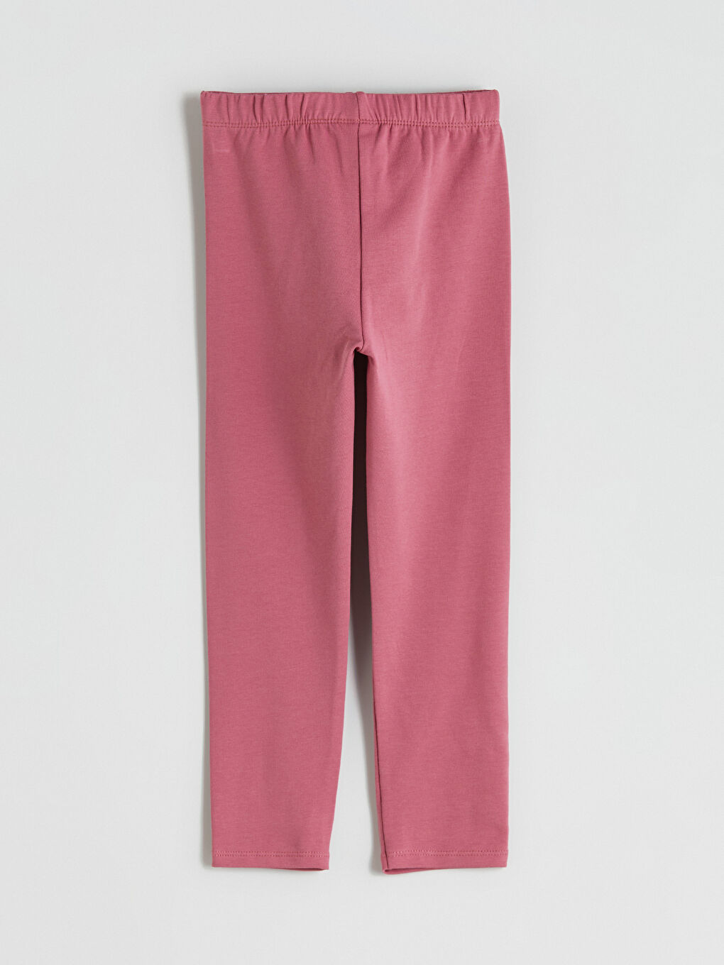 Pembe Beli Lastikli Kız Çocuk Tayt 2'li-6