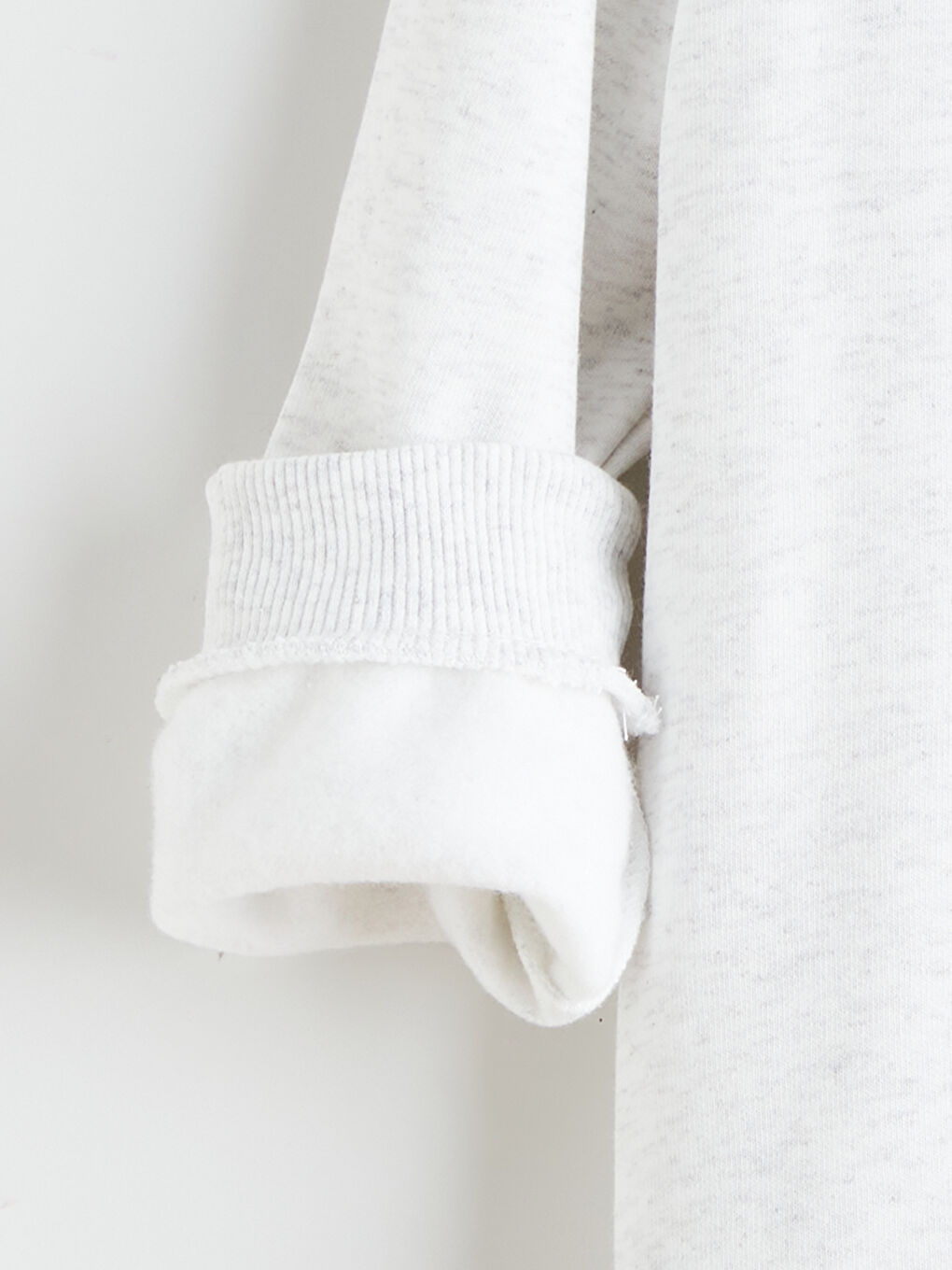 Beyaz Erkek Çocuk Sweatshirt ve Jogger Eşofman Altı 2'li-5