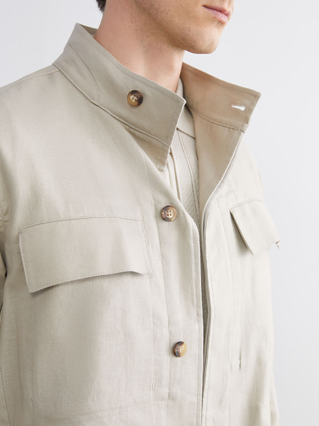 Man BEIGE Coat-2