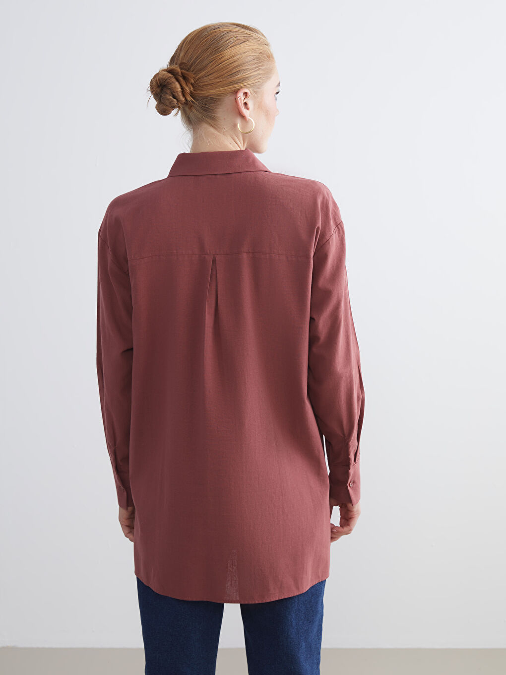 LCW Modest Loose Fit Women's Shirt Tunic -W5JN02Z8-D5Z