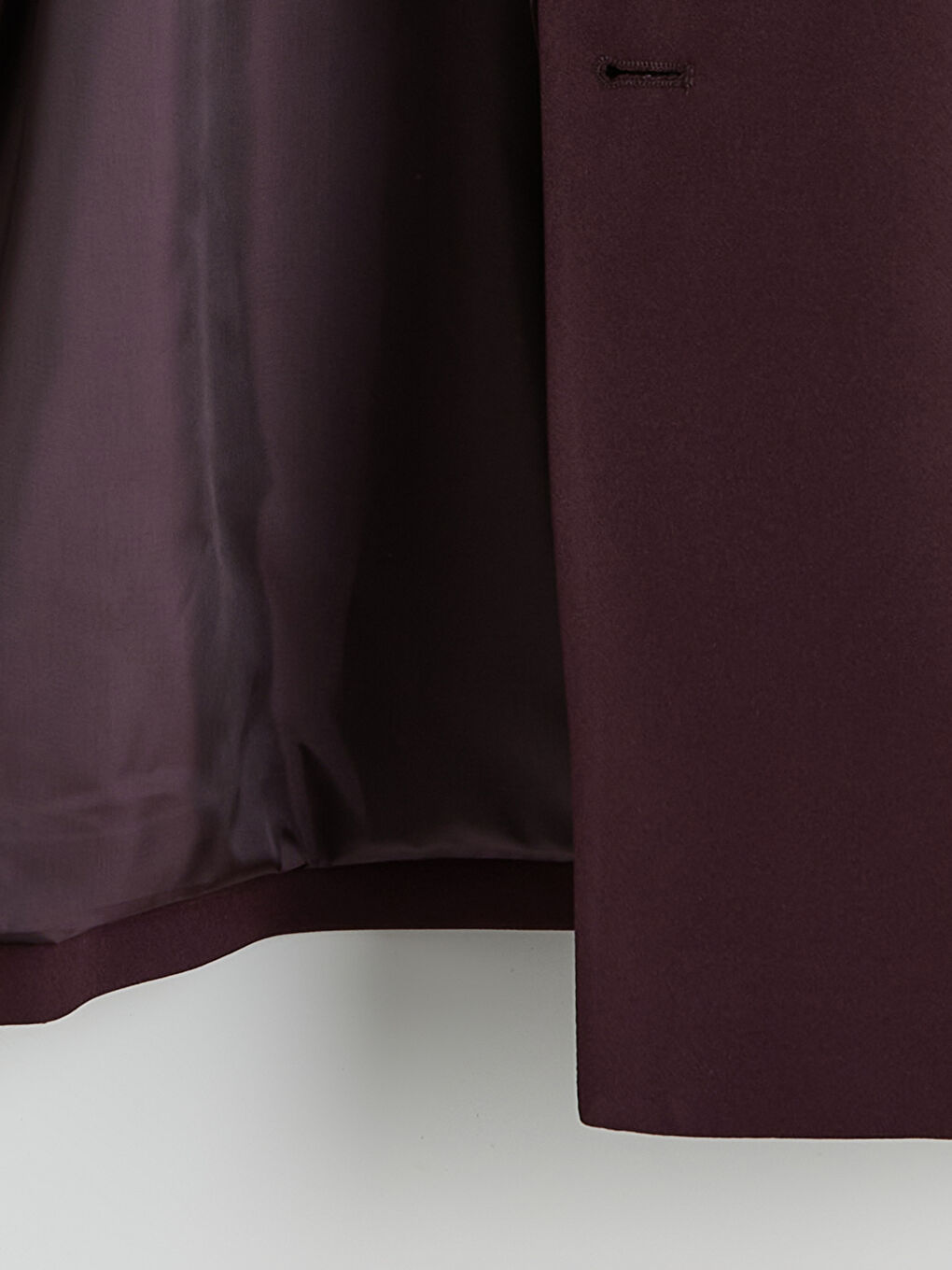 Bordo Düğme Detaylı Kadın Blazer Ceket-6