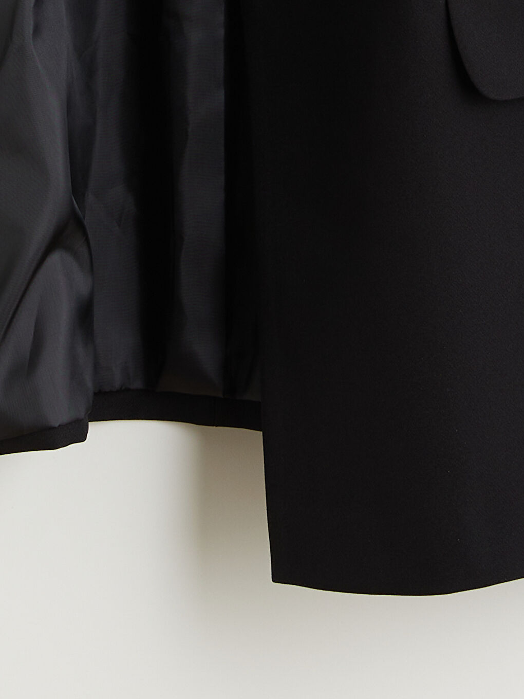 Siyah Düğme Detaylı Kadın Blazer Ceket-6