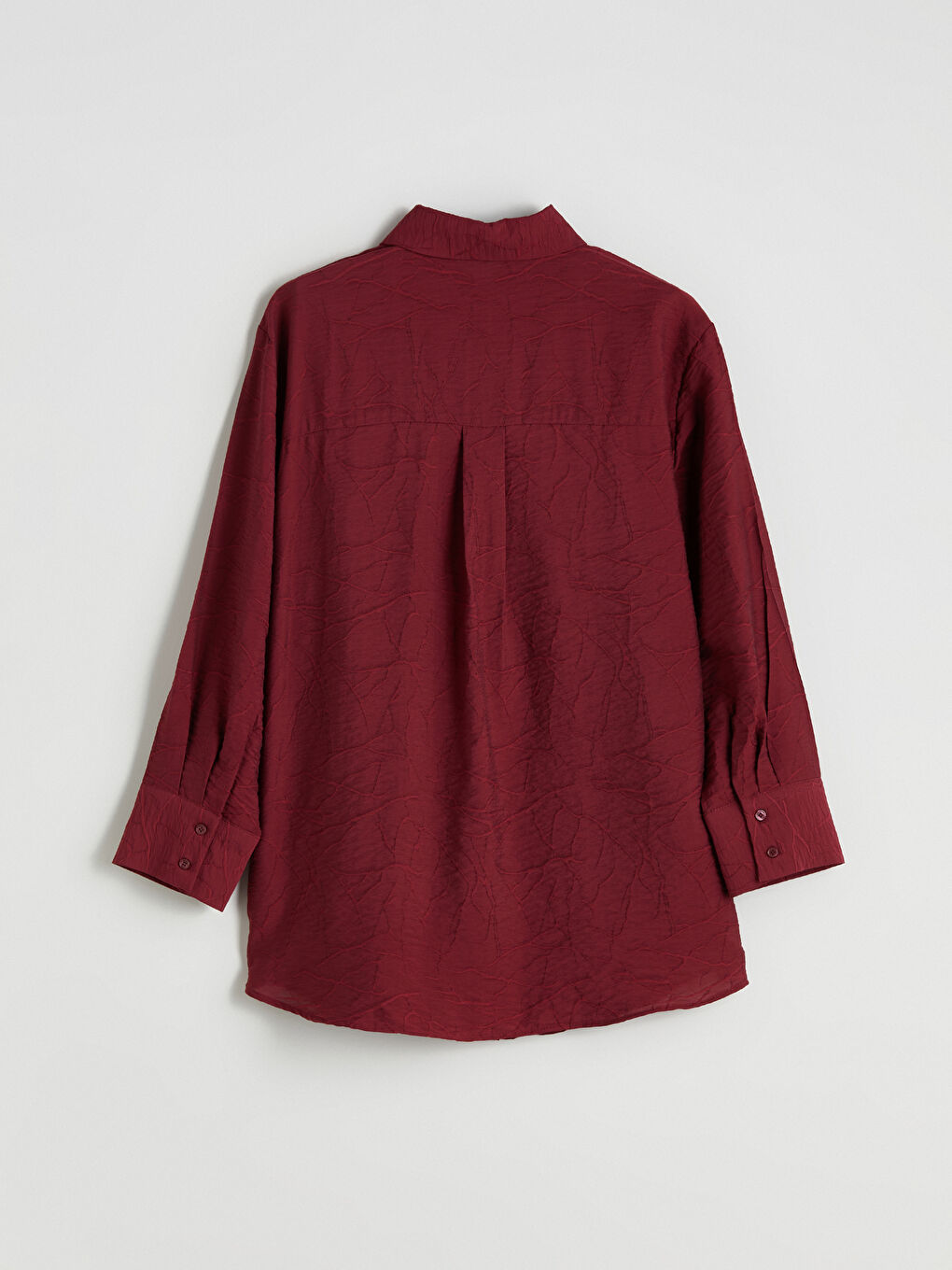 Bordo Nakışlı Kadın Gömlek Tunik-5