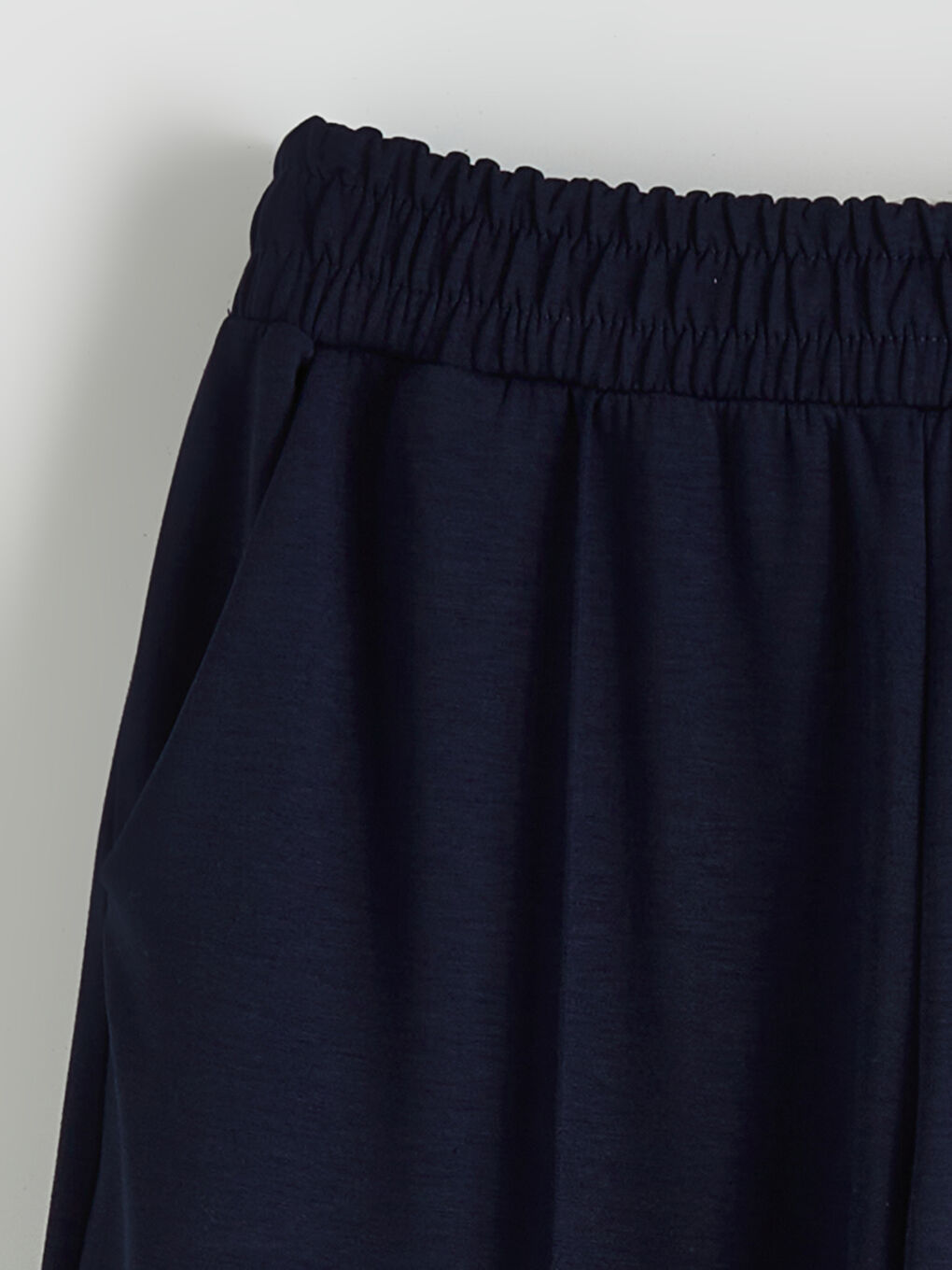 Lacivert Beli Lastikli Soft Touch Kadın Eşofman Altı-5