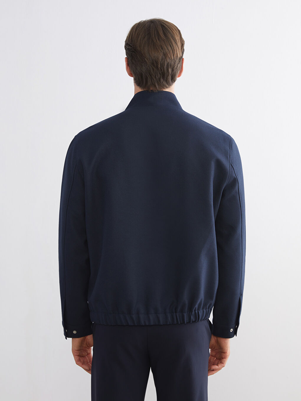 მამაკაცები მუქი ლურჯი ქურთუკი-5