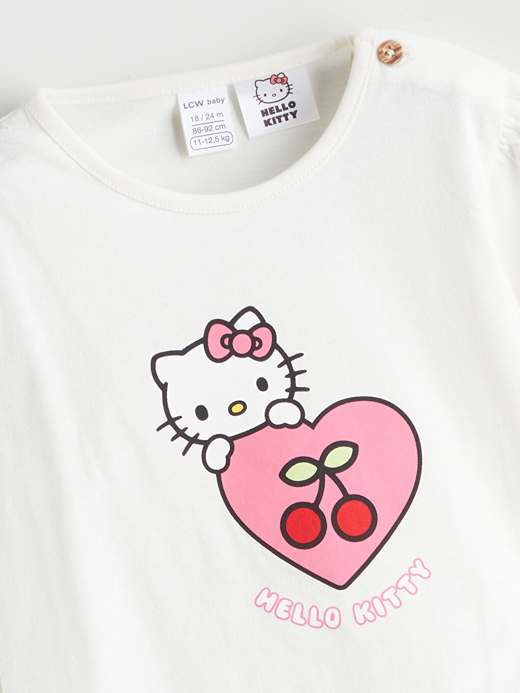 LCW baby Baby Girl ECRU T-Shirt -W5JN42Z1-FDV