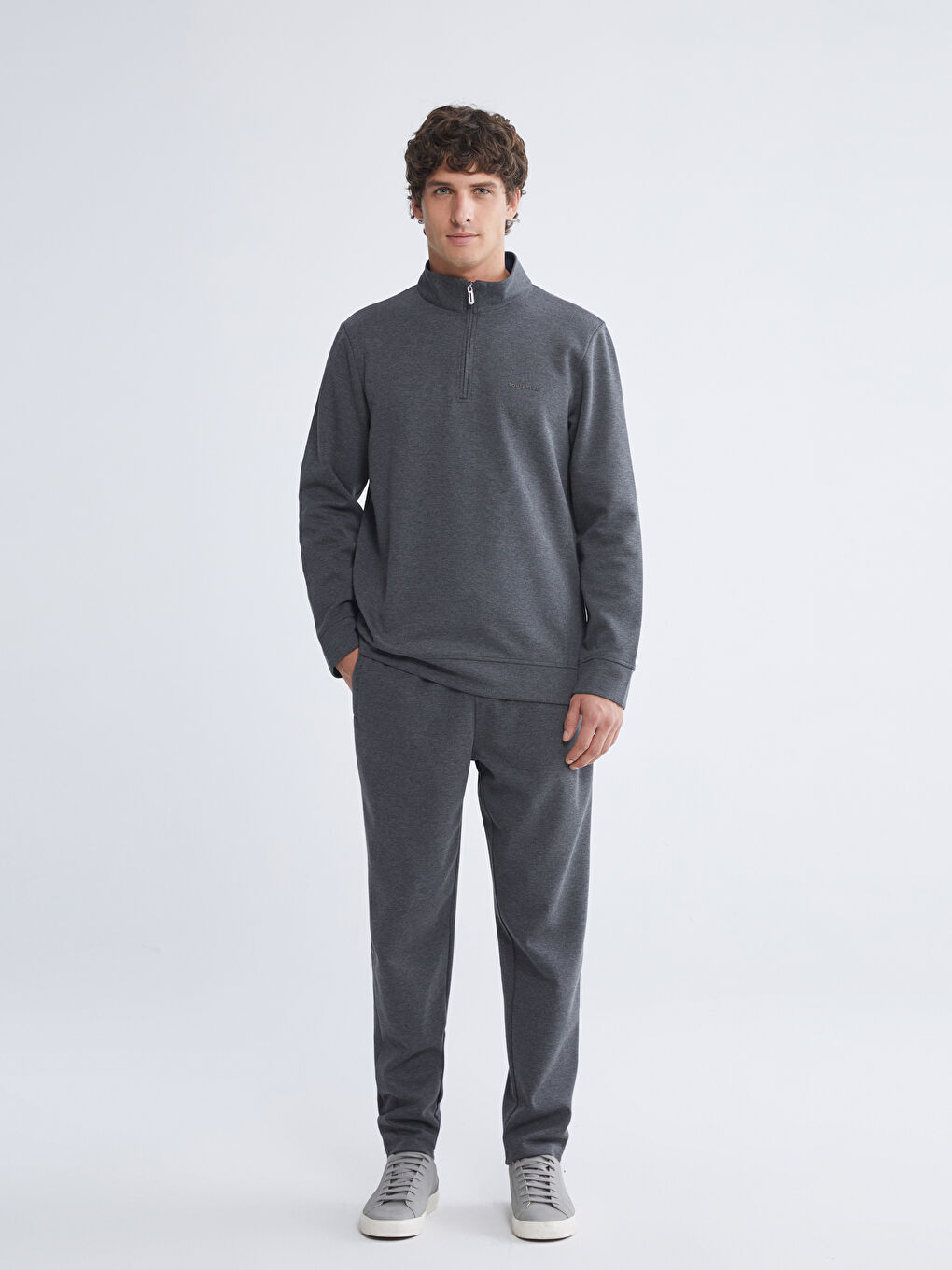 Antrasit Standart Kalıp Erkek Eşofman Altı