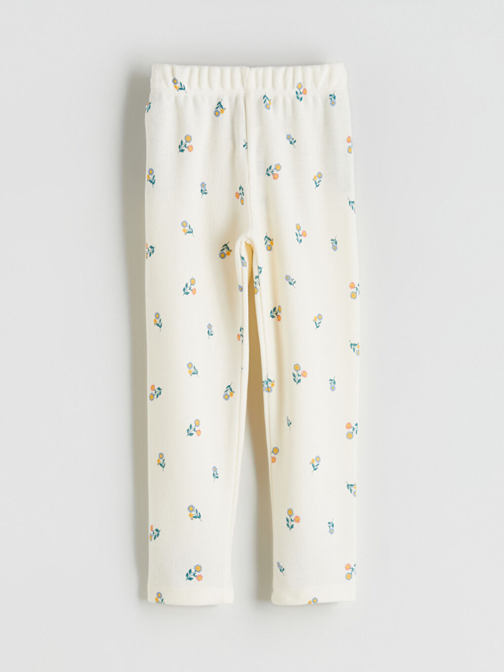 سروال ضيق بنات بخصر مطاطي زهري-1