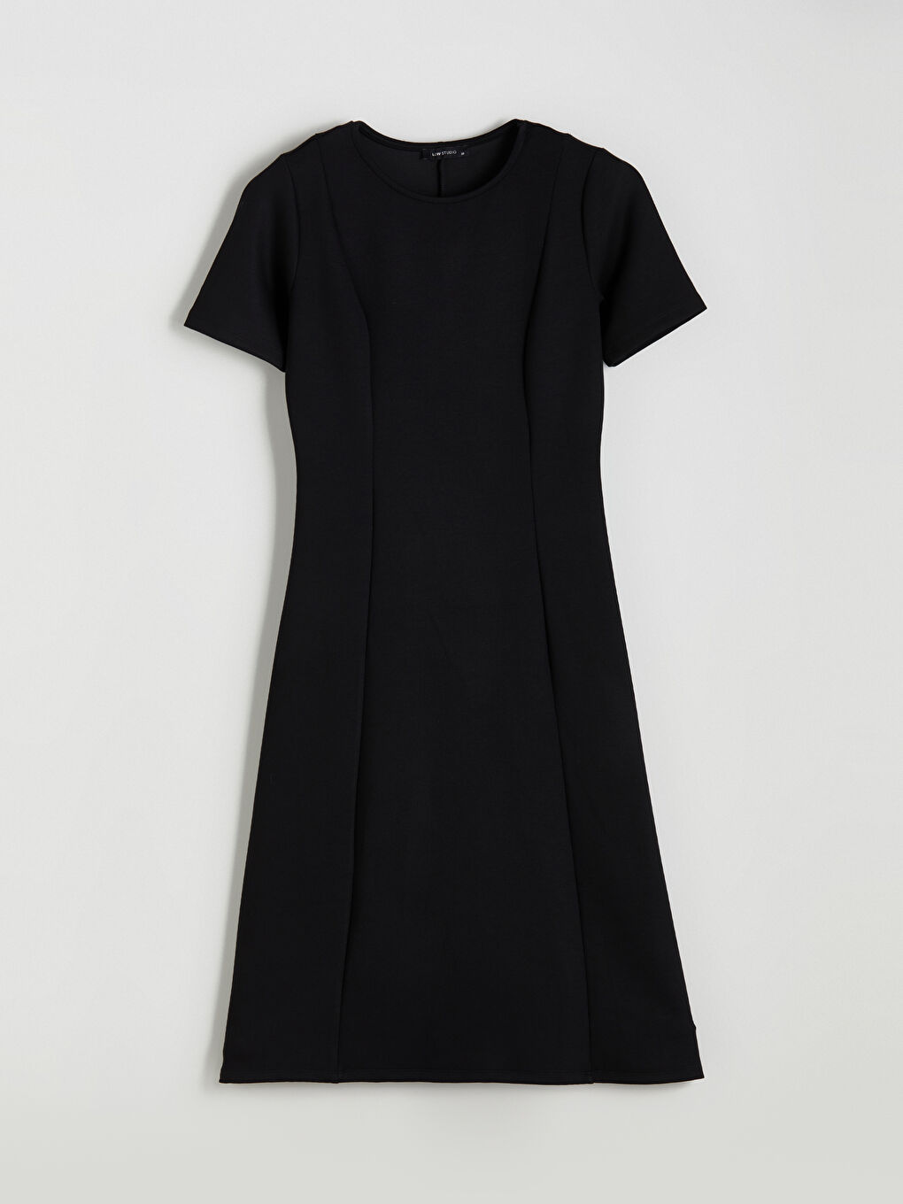 LCWAIKIKI Classic Crew Neck Fitted Waist Dress -W5JN89Z8-CVL