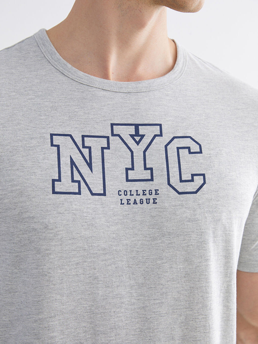 Футболка з круглим вирізом горловини з принтом New York для чоловіків-2