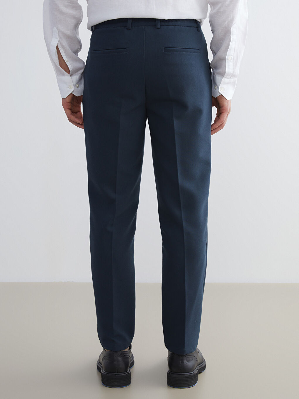 Petrol Standart Kalıp Erkek Pantolon-9