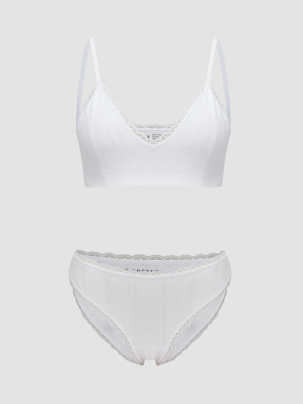 LCW Young Woman WHITE Underwear Set -W5JO07Z8-FFB