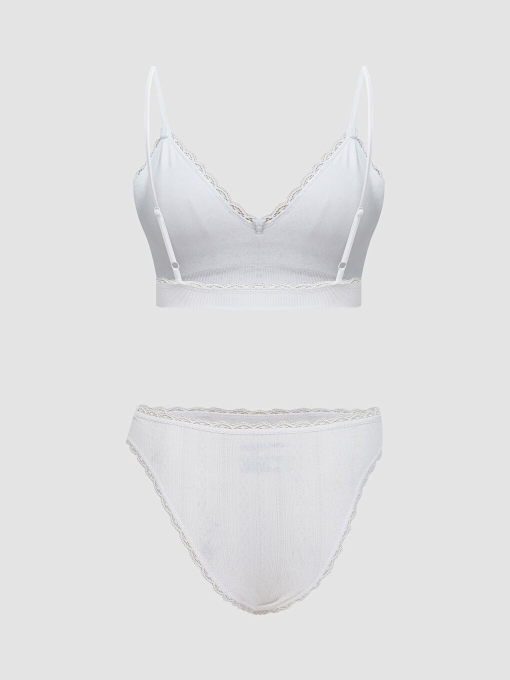 LCW Young Woman WHITE Underwear Set -W5JO07Z8-FFB