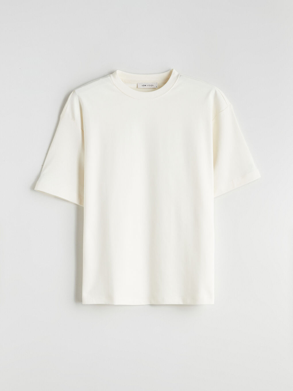 әйелдерге арналған оверсайз дөңгелек жағалы футболка-4