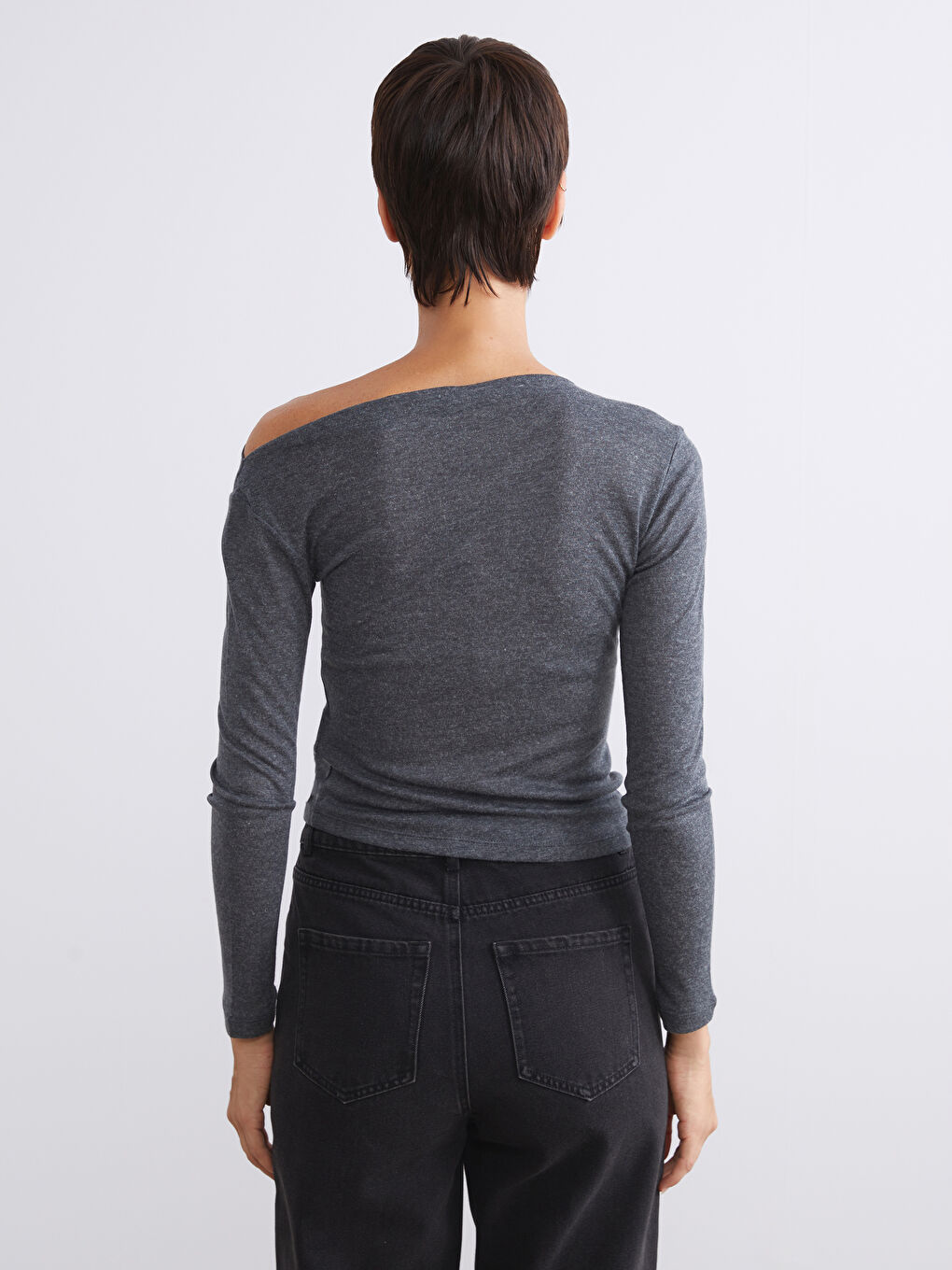 Draped Neck Ruched Blouse-3