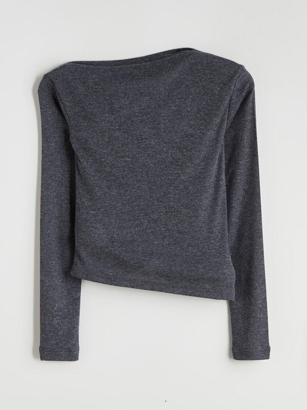 Draped Neck Ruched Blouse-5