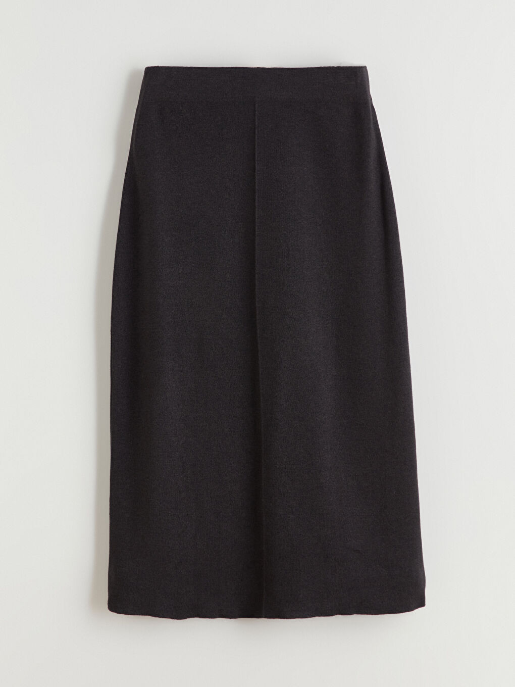 Antrasit Beli Lastikli Triko Etek-9